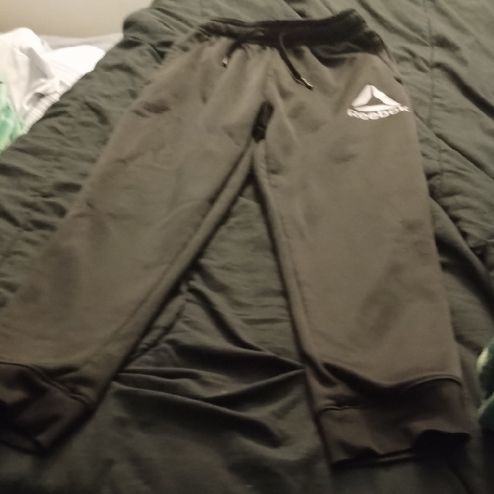 Boys Reebok Black Joggers
